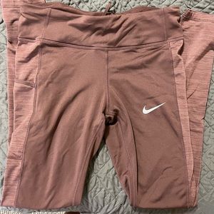 fleece lined nike leggings size M
